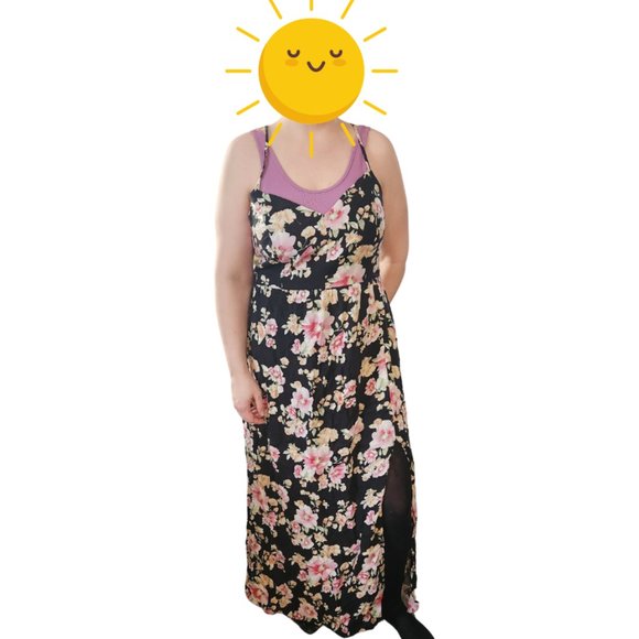 Forever 21 Plus Size Floral Maxi Dress Size 0X - Picture 1 of 6